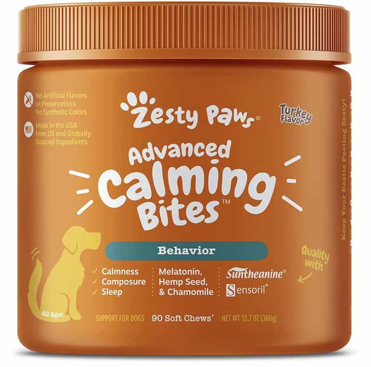 Zesty Paws Advanced Calming Bites for Dogs
