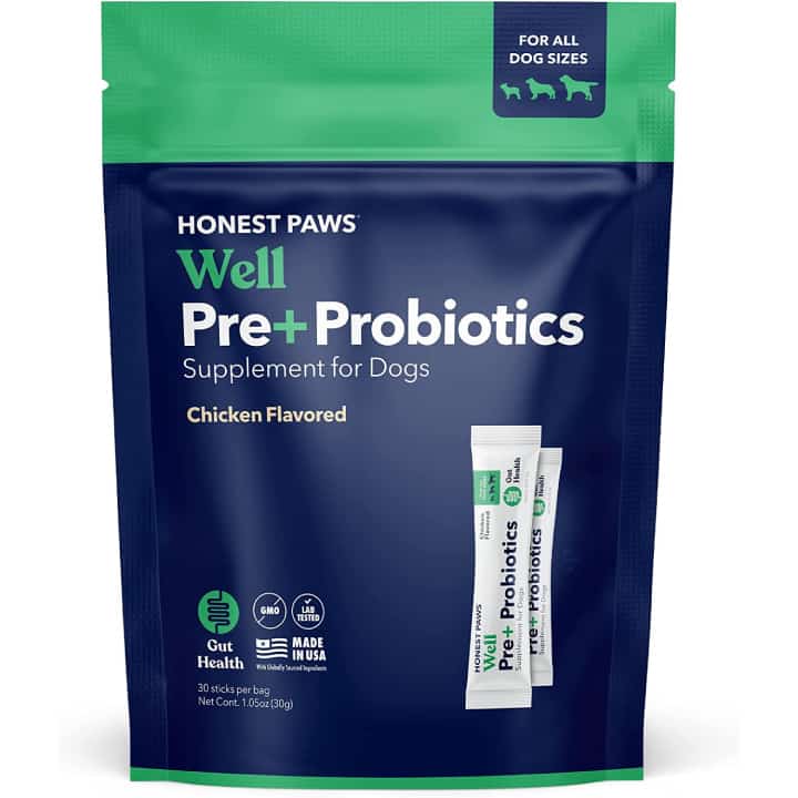 Best probiotics for dogs Honest Paws Pre+Probiotic